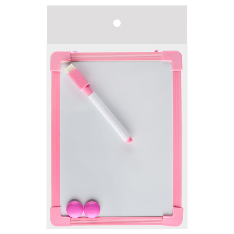 Доска для рисования с маркером, пластик, 20х15см, 4 цвета