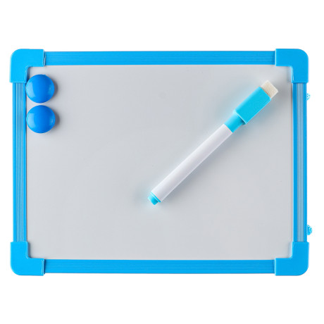 Доска для рисования с маркером, пластик, 20х15см, 4 цвета