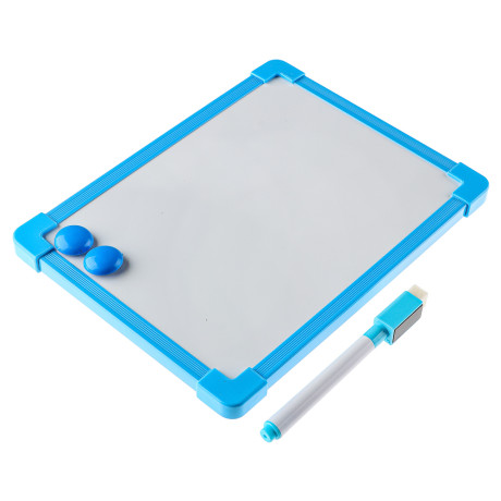 Доска для рисования с маркером, пластик, 20х15см, 4 цвета