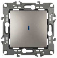 ЭРА 12 мех. выкл. СУ 1 кл. 10А без м.лапок (инд.) автоклеммы, титан 12-1102-16