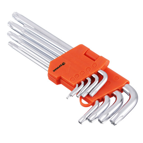 ЕРМАК Набор ключей TORX-профиль 9 пр., T10 - T50, длина 95 - 220мм
