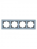 Lezard VESNA рамка акрил СУ 4 мест., гориз., серо-голубая 742-7080-149