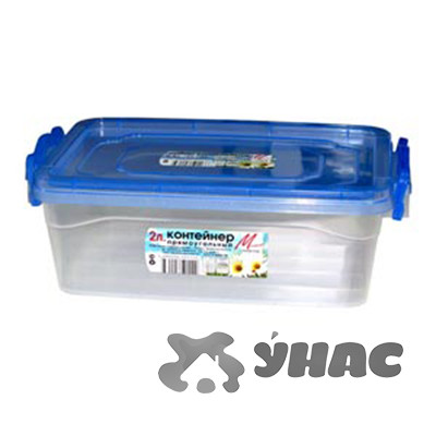Контейнер 2 л прямоугольный для продуктов МилихПластик 06320