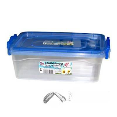 Контейнер 2 л прямоугольный для продуктов МилихПластик 06320