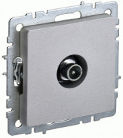 IEK BRITE мех. роз. СУ TV проходная РТВ10-0-БрА алюм. BR-A10-P-K47