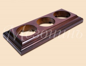 МЕЗОНИНЪ Рамка дерев. 3 мест. "Престиж", красное дерево, для наруж. и внутр. монтажа GE70708-27