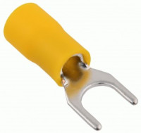 IEK GENERICA наконечник изолир. НВИ 5,5-6 вилка 4-6мм желтый (100шт) UNL10-006-6-6-G