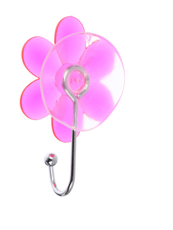 VETTA Крючок на присоске "Прозрачный" цветной