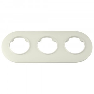 Bylectrica РЕТРО ПРОВАНС круг Рамка 3 мест.,  (ЮЛИГ.735212.501 беж.)