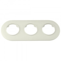 Bylectrica РЕТРО ПРОВАНС круг Рамка 3 мест.,  (ЮЛИГ.735212.501 беж.)