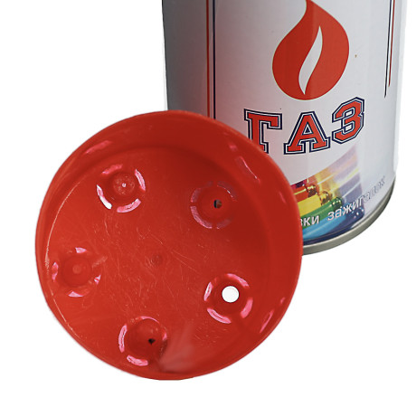 Газ для зажигалок тм RUNIS, метал. баллон, 140мл, белый, с насадками, 1-007