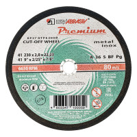 Круг отрезной по металлу и нержавеющей стали, 230 х 2.0 х 22 мм, Премиум &quot;Луга&quot;