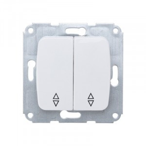 KRANZ DEA мех. выкл. (перекл.) 2кл проходной СУ 10А Бел KR-78-0207