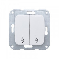 KRANZ DEA мех. выкл. (перекл.) 2кл проходной СУ 10А Бел KR-78-0207