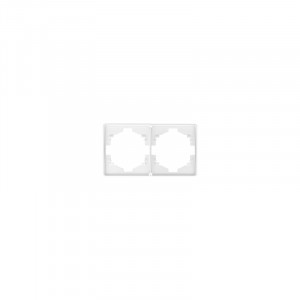 KRANZ MIELE ROUND Рамка 2 мест. (горизонт.) перламутр KR-78-0752-1