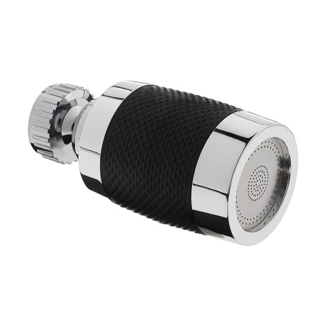 Аэратор-насадка для смесителя с фильтром, 2 режима, хром/черный