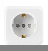 Smartbuy Юпитер роз. ОУ 1-мест. 16А земля белая с защ. штор. (SBE-03w-16-S1-1Z)