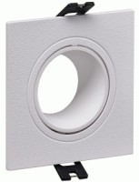 IEK св-к встр. под лампу MR16 GU5.3 4101 квадрат пласт. белый 93x93x29 LT-UVB0-4101-GU05-1-K01