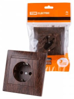 TDM Лама роз. СУ 1 мест. 16А (земля) венге SQ1815-0423