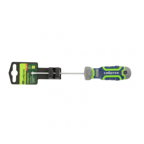 Отвертка SL3 х 100 мм, CrV, четырехкомпонентная рукоятка Сибртех