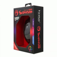 Мышь игровая MARVO M207,  6 кн, 800-3200dpi, USB,  чёрный