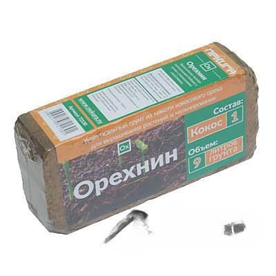 Кокосовый субстрат 650гр (9л) Орехнин Шри-Ланка 72130 х24