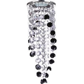"Ecola CR1008 MR16 GU5.3 св-к  Круг хруст. прозрачный и Черный/Хром 84x265 FR16RVECB (10!)