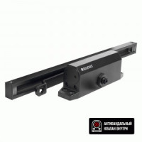 Доводчик дверной БУЛАТ ARCTIC ДД 502/4 AH-B (40-90 кг) черный  со скольз. тягой, морозостойкий (10)