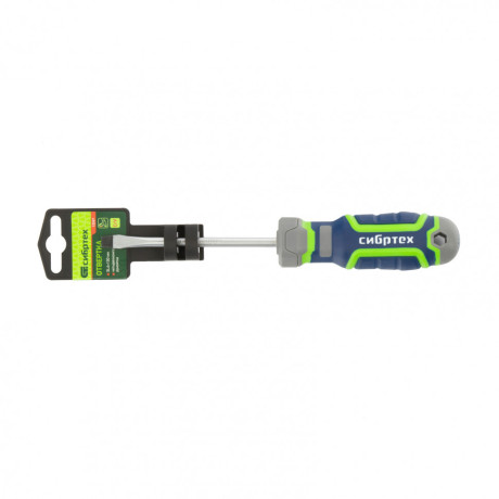 Отвертка SL6 х 100 мм, CrV, четырехкомпонентная рукоятка Сибртех