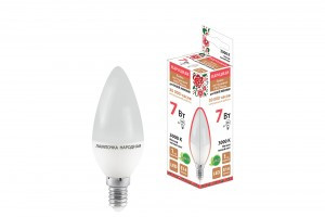 TDM лампа св/д FС37-7W-230В-3000K–E14 Народная (10!) SQ0340-0193