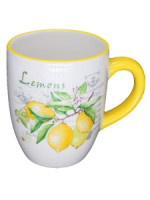 Кружка 380мл Лимоны керамика П/У (кратность 12шт!!!) МФК MFK21091