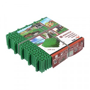 Покрытие пластиковое, универсальное 1м.кв. (9 плиток) цвет зеленый VORTEX