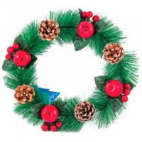 Венок Новогодний SYCB17-186 25 см Волшебная страна 102010