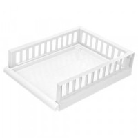 Органайзер с выдвижной полкой на роликах SMART m 450х345х115мм белый, пластик 434283816 Бытпласт