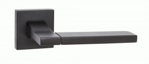 Ручка дверная компл.квадрат.основ. PUERTO Тирамису черный INAL 524-03 B