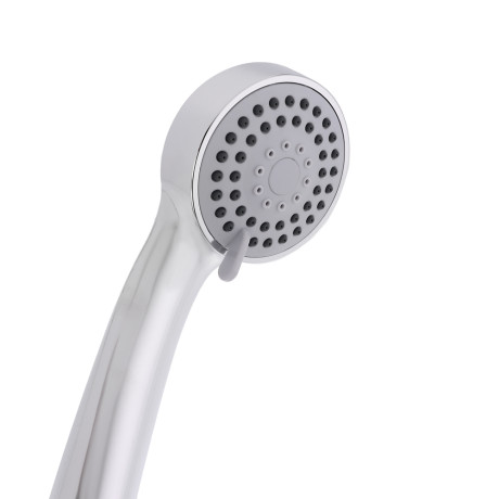 RAIN Смеситель для ванны, прямой излив 18см, душ. набор, картридж 25мм, латунь, хром