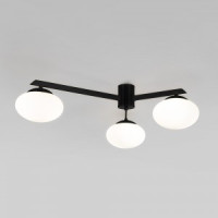 Eurosvet люстра 3x20W 625х540х165 мет. черн./бел./матовый Opaline Умный дом 70220/3 a065764
