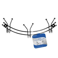 Планка с 3 крючками &quot;Дуга&quot; 29см сталь хром (кратность 3!!!) 52-23 Мультидом