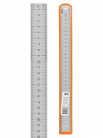 TDM Рубин линейка измерительная металлическая 30см, нерж.сталь, двухсторонняя шкала SQ1018-0503