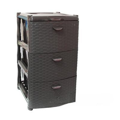 Комод 3-х секционный РОТАНГ Коричневый М2811