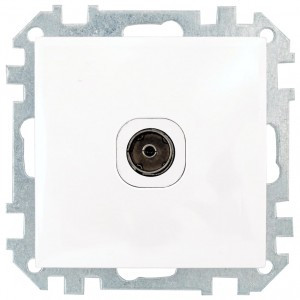 Bylectrica СТИЛЬ мех. розетки TV белый, (ТР-043)