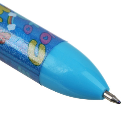 Ручка шариковая 4-цветная, фигурка вращ. во всех направлениях, "Монстрик", упр. джойстиком, 6 диз.
