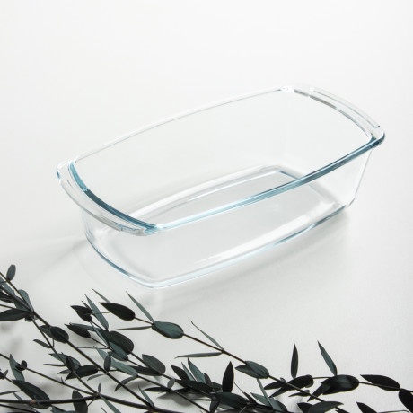 SATOSHI Форма для запекания жаропрочная прямоугольная, с ручками, узкая, стекло, 27х14х7,2см, 1,5л