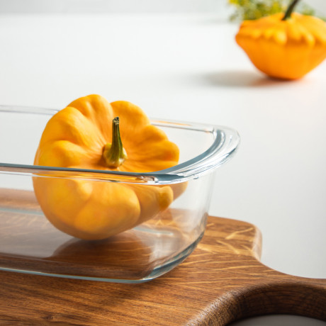 SATOSHI Форма для запекания жаропрочная прямоугольная, с ручками, узкая, стекло, 27х14х7,2см, 1,5л