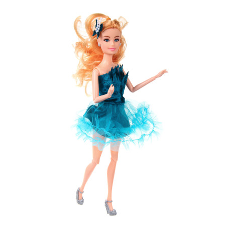 ИГРОЛЕНД Кукла нарядная шарнирная, 29 см, PP, PVC, полиэстер, 8х4х32 см, 4 дизайна