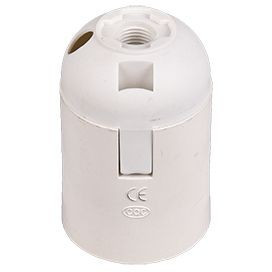 Ecola патрон подвесной E27 белый УП.10шт!! AB7SSWEAY