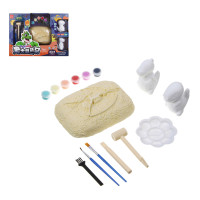 Набор для творчества 2в1 раскраска и раскопки &quot;Динозавры&quot;, 39,5х26х7,5см, гипс, PP, 2 диз.