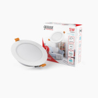 Gauss Elementary Downlight св-к встр. даунлайт круг бел 5W 430lm 4000K 4K IP20 95x26 d75 9100420205