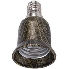 Ecola переходник с цоколя E14 на E27 Черненая бронза  A4T17HEAY (12!)