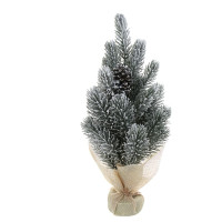 СНОУ БУМ Елочка литая 100% РЕ, шишка, на пеньке, 40 см, 26-64